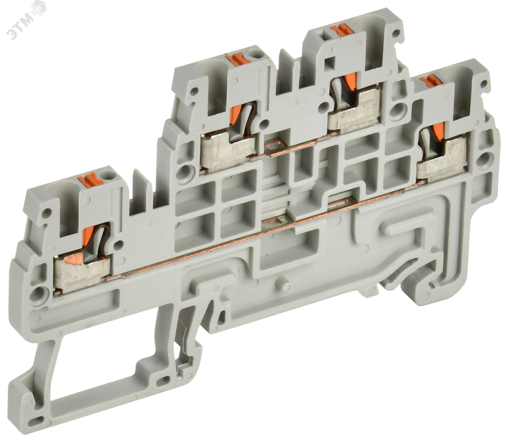 Колодка клеммная CP-ML 2 ур. 1,5мм2 серая YCT23-00-2-K03-001