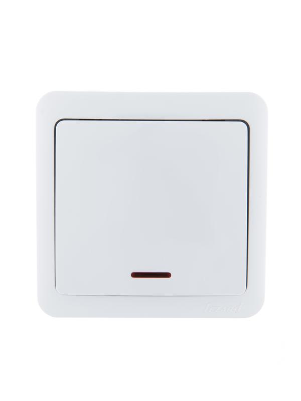 Выключатель 1-кл. 1п ОП Viola 10А IP20 с подсветкой бел. 751-0200-111