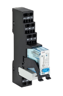 Реле FLARE MR 24VDC-2W-8A-F - Интерфейсный релейный модуль, 2 переключающих контакта, материал контакта: AgNi, рабочее напряжение: 24 V DC, номинальное напряжение переключения: 250 V AC, коммутируемый ток: 8 A, с пружинной фиксацией провода, серия flare M