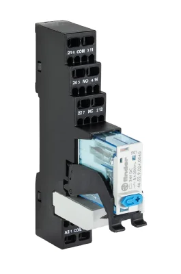 Реле FLARE MR 24VDC-2W-AU-F - Интерфейсный релейный модуль, 2 переключающих контакта, материал контакта: AgNi + мкм Au рабочее напряжение: 24 V DC, номинальное напряжение переключения: 250 V AC, коммутируемый ток: 8 A, с пружинной фиксацией провода, серия