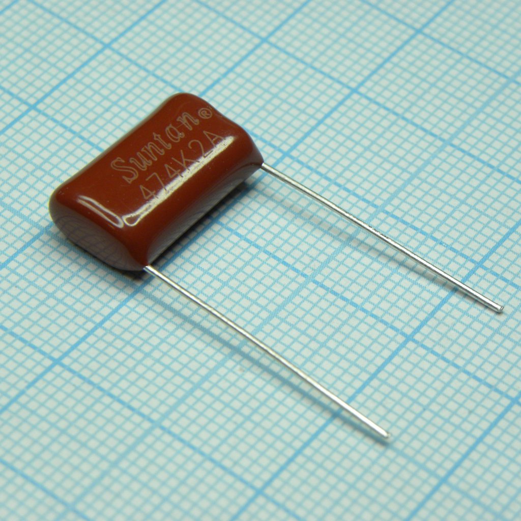 TS02002A474KSB0E0R - Конденсатор металлоплёночный полиэтилентерефталатный 0.47мкФ 100В ±10% (18х7.5х11.5мм) шаг выводов 15мм 85°С россыпь