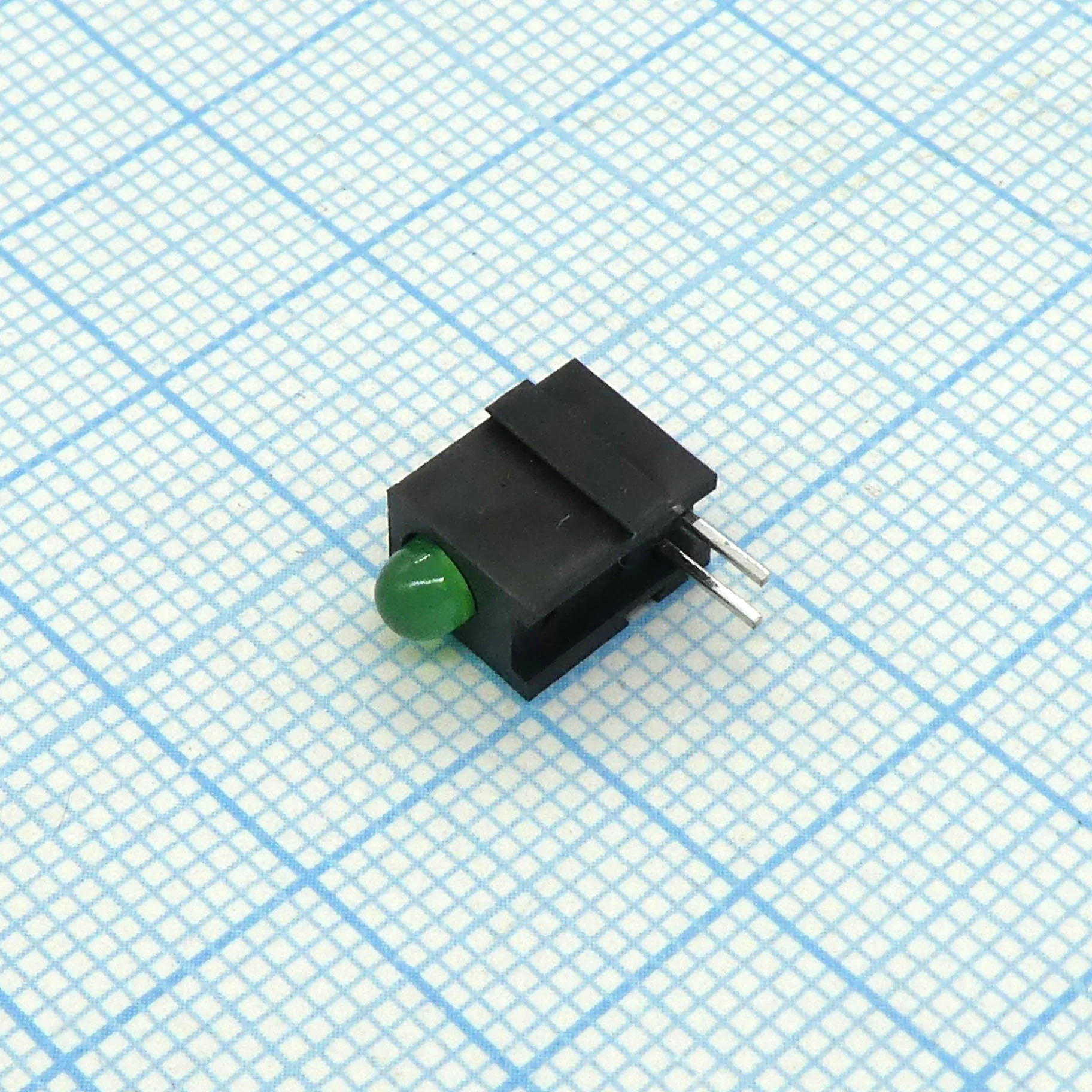 L-1384AL/1GD - Светодиод 3,4мм с держателем/зеленый/565нм/8-15мкд/60°