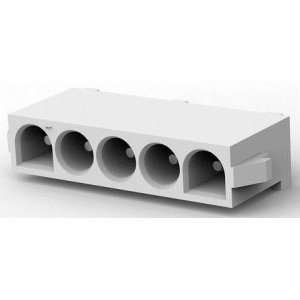 640466-1 - Соединитель питания 5 контакт(-ов) 6.35мм луженый прямой монтаж в отверстие 5 терминала(-ов) 1 порт(-ов) автомобильного применения пакет/коробка