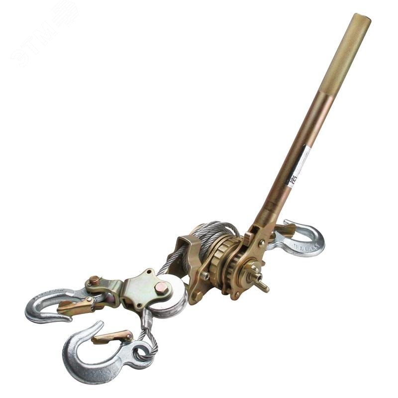 ЛР-15 серия Профи - Лебедка ручная тяговая с блоком. Тяговое усилие с блоком 1.5 т; без блока 0.75 т, длина троса с блоком 1.6 м; без блока 3,0 м, диаметр троса 5.8 мм