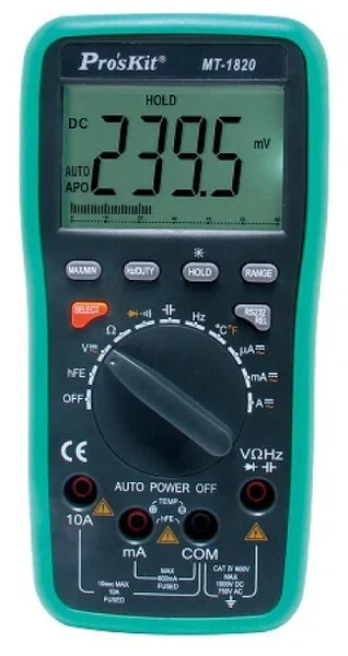 MT-1820 - Мультиметр цифровой автомат, подключение к ПК