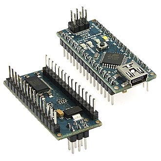 ARDUINO NANO V3 AVR ATM 328 P-20AU - Arduino совместимая плата на базе микроконтроллера Atmega328 32КБ Flash, 2КБ SRAM