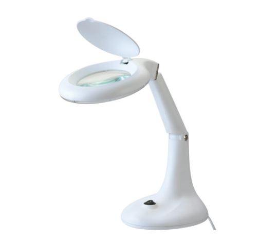 ZD-137 - Настольная лампа лупа х3-х12, FL T4 11W 220В, подставка с выключателем