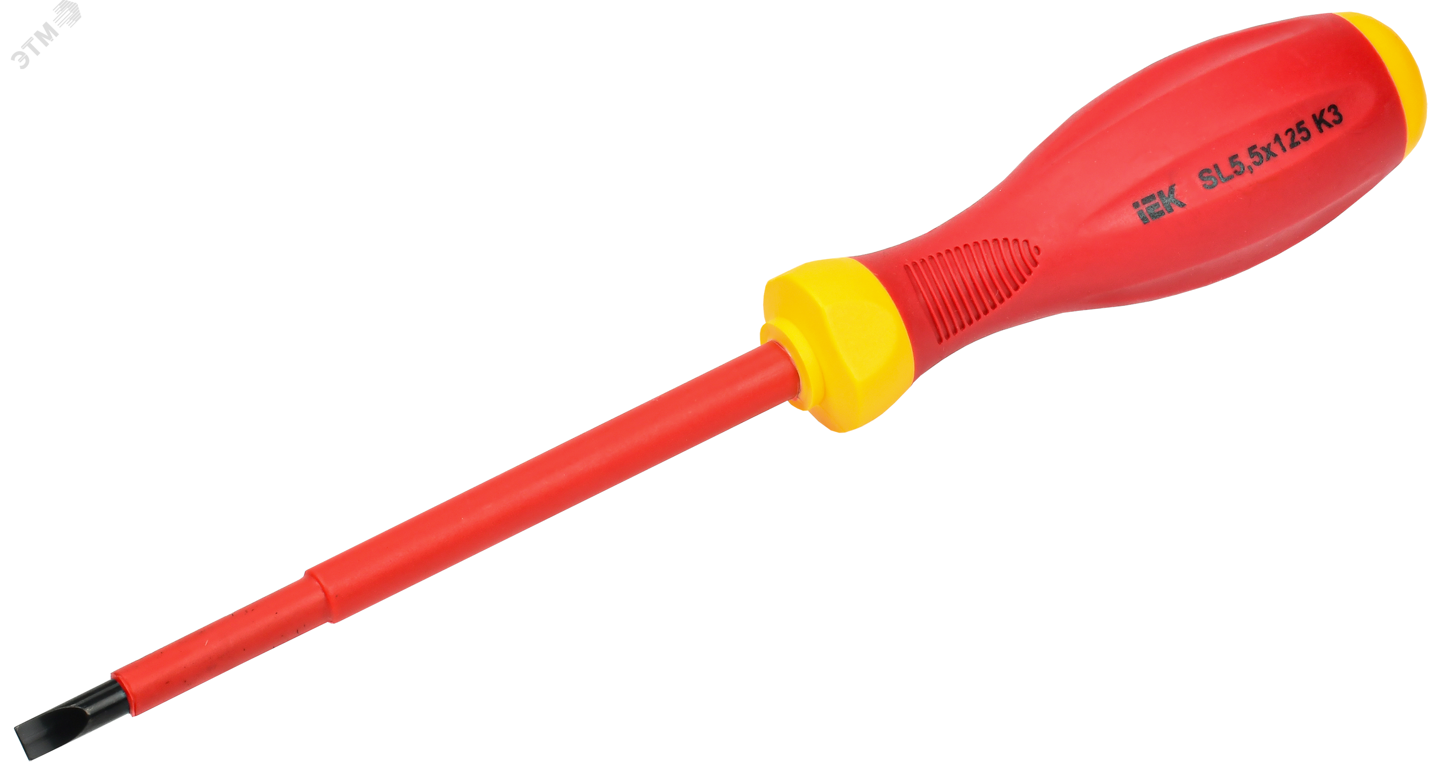 Отвертка диэлектрическая шлицевая SL5.5х125 K3 1000В ARMA2L 3 A2L3-SC30-K3-SL-55-125