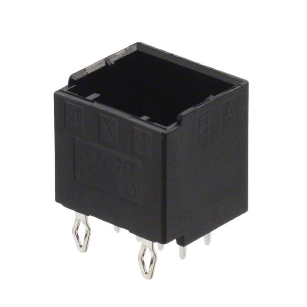 1-1827875-4 - Разъем типа провод-плата, 2.5 мм, 8 контакт(-ов), Штыревой Разъем, Серия Dynamic D-1200D