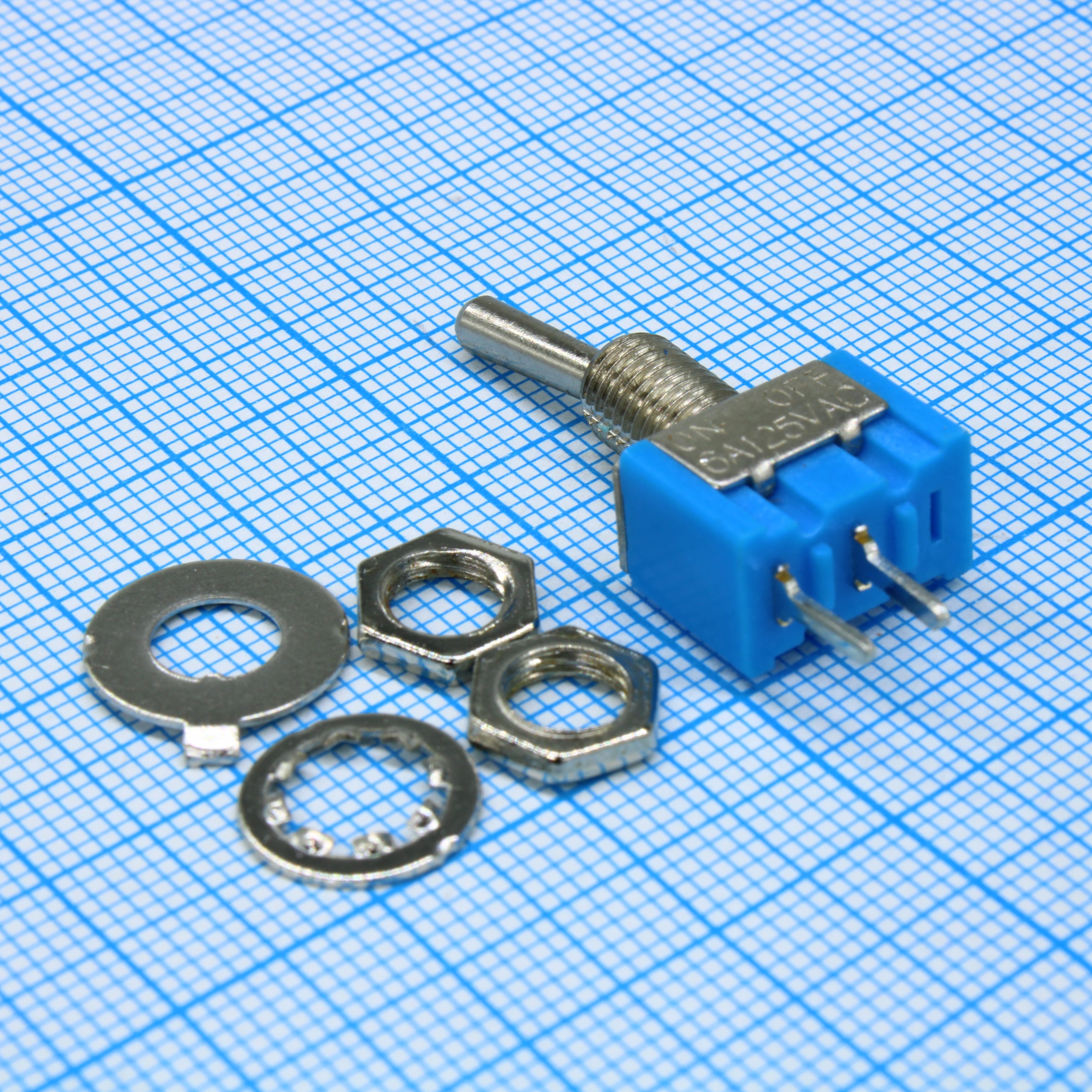 MTS-101-A2 ON-OFF - Микротумблер ON-OFF, установка в плату