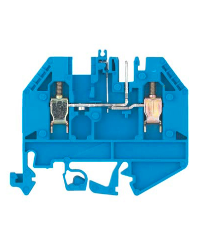 Клемма-разъем WK 2.5 U/D/8113S/V/VK - Клемма для подключения внешнего разъема 8113S, тип фиксации провода: винтовой, номинальное сечение: 2,5 мм кв., 12A, 250V, ширина: 5 мм, цвет: синий, тип монтажа: DIN 35