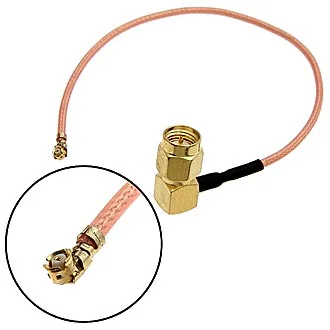 SMA-JW-IPX-178-15CM - Разъем высокочастотный, кабельная сборка SMA угловой штекер - IPX гнездо, длина 15 см
