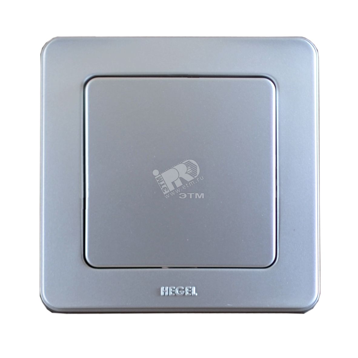 Выключатель одноклавишный скрытый серебро 10А ВС10-311-06