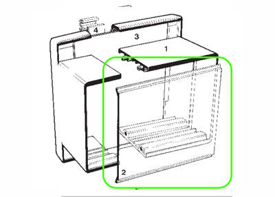 Корпус заглушка 04.312.3154.0 - Стекло для корпуса wiebox 87.060.0053.0 прозрачное, 1 штука