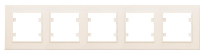 Рамка 5-м Karea горизонт. крем. 56010705