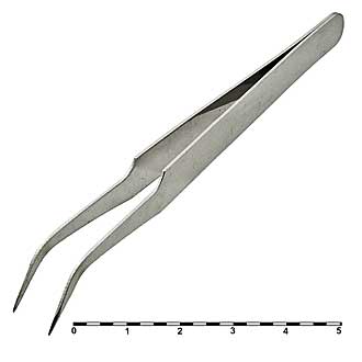 1KPT-005 - Пинцет изогнутый 107 мм