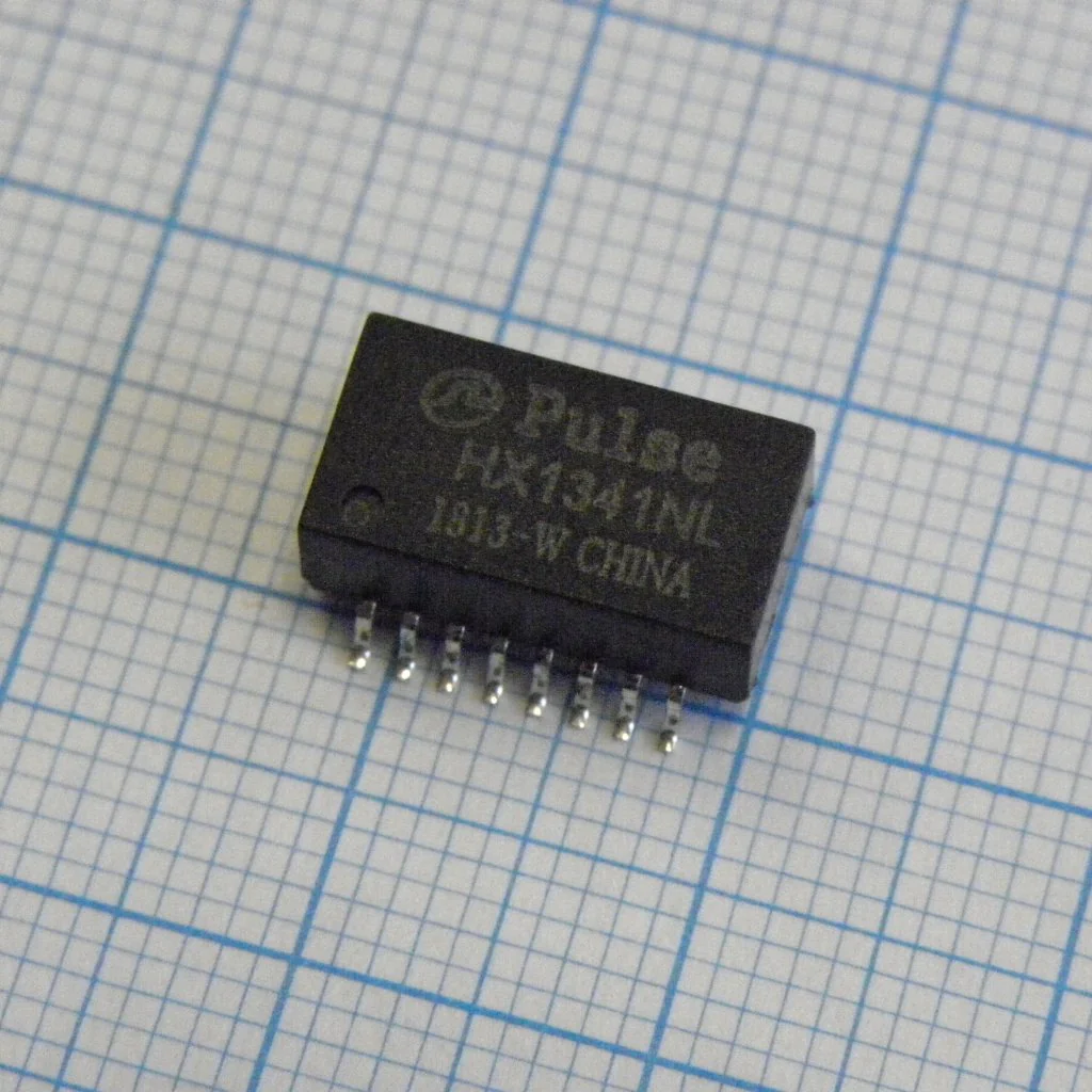 HX1341NLT - Трансформатор телекоммуникационный 1CT:1CT/1CT:1CT 1.5Ом первичная обмотка 1.5Ом вторичная обмотка 16Term. Gull Wing SMD