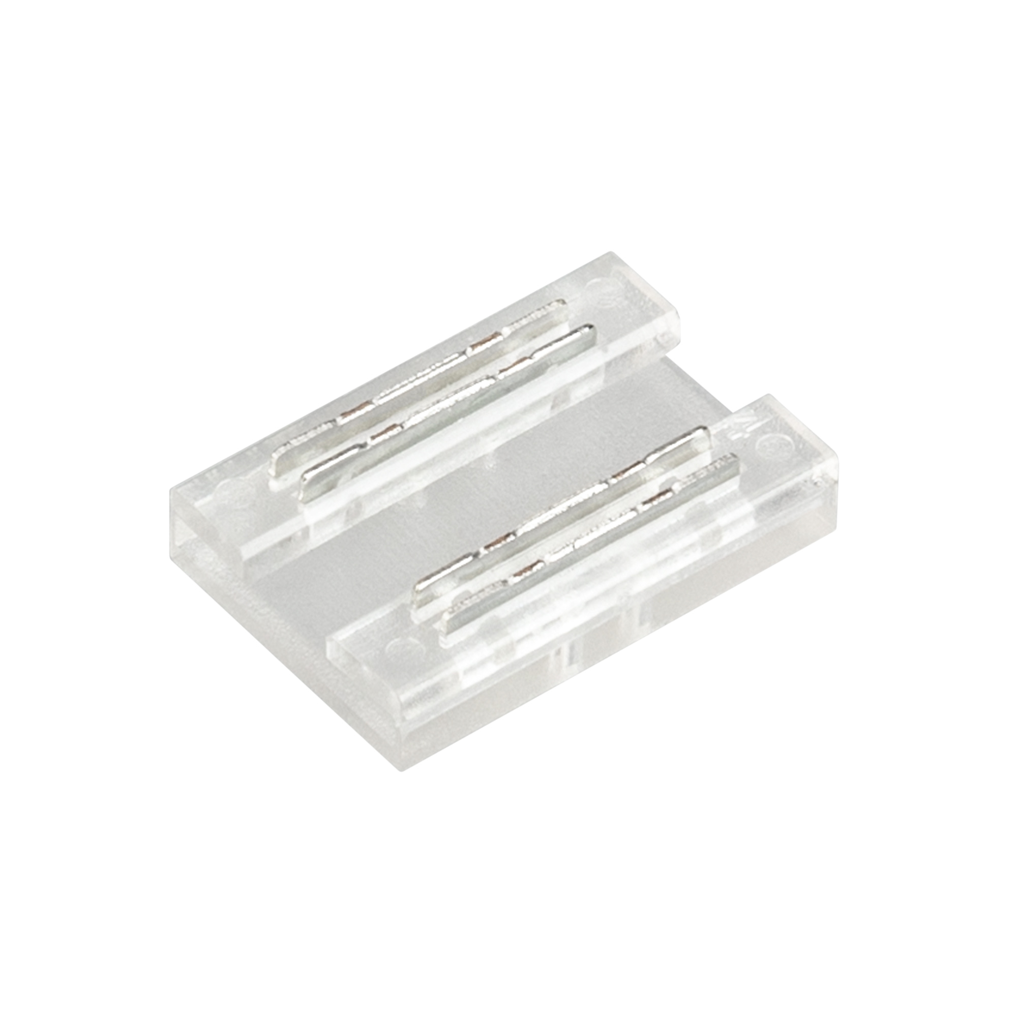 Коннектор COB-RGB-10mm-4pin-STS 039257 - Одиночный коннектор для соединения 2-х отрезков открытых IP20 COB лент RGB и MIX свечений, шириной 10 мм. Материал - прозрачный пластик. Обеспечивает соединение без видимых разрывов. Максимальный допустимый ток 3 А