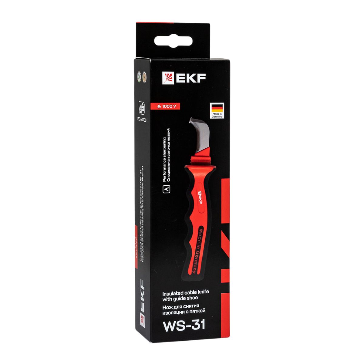 Нож для снятия изоляции с пяткой 1000В WS-31 Professional ws-31