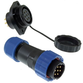 SZC21 7P-M-FE - Разъём герметичный SZC21 7P-M-FE, 7 контактов