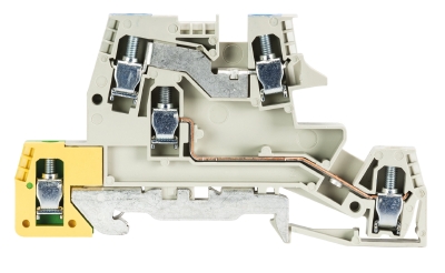 Клемма этажн. WKI 4 N-D-SL - Мультифунциональная клемма, тип фиксации провода: винтовой, номинальное сечение: 4 мм кв., 26A, 400V, ширина: 6 мм, цвет: серый, тип монтажа: DIN 35