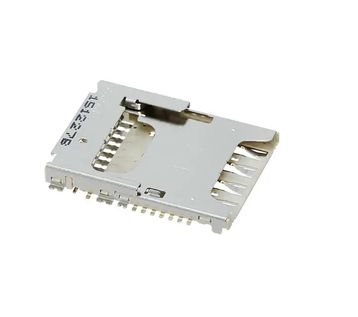 1041681620 - Conn Micro SD/Micro SIM Combo Connector M 8/8 POS 1.1mm/2.54mm Solder RA SMD microSDї 0.5A/Contact T