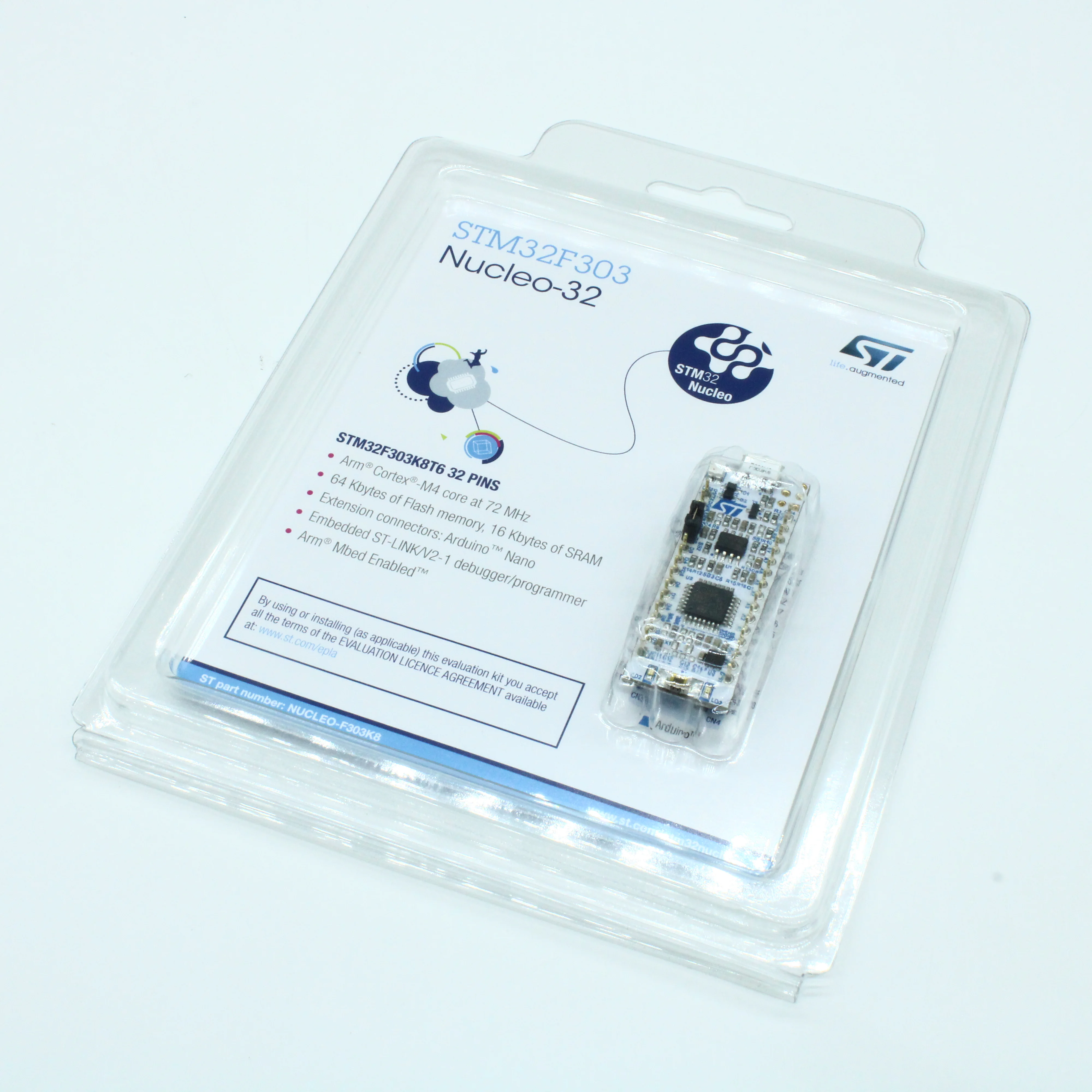 NUCLEO-F303K8 - Отладочная плата для микроконтроллера STM32F303K8T6 (поддержка Arduino)
