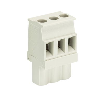 Розетка Wiecon 8213 B / 3 VL OB - Розеточный разъем, прямой, на кабель, шаг 5,08 мм, 3 полюса, номинальное сечение: 2,5 мм кв., винтовая фиксация провода, 400V, 12А, без маркировки, цвет: серый, серия 8213 B VL