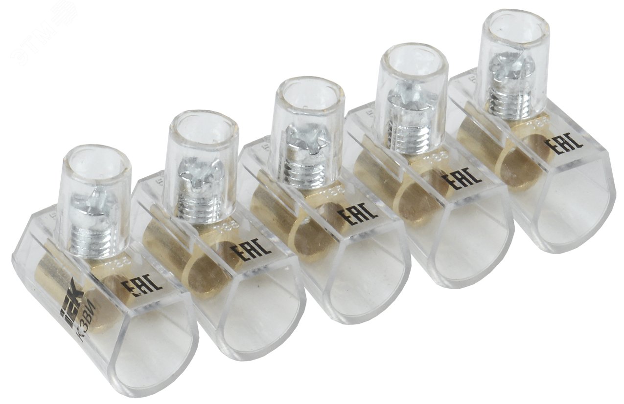 Зажим винтовой концевой изолированный КЗВИ 6,0мм2 (5x1) UZVK-06-5