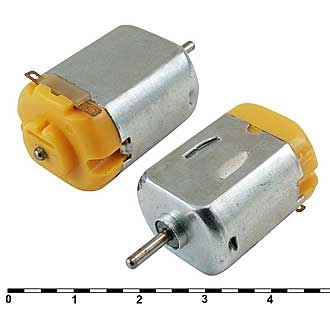 F130-15155  1.5V - Электродвигатель 1,5V 0,1Вт, 2100/1559об/мин 25х20х15мм вал 2х10мм