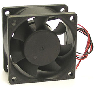 RQD 6025MS 24VDC - Вентилятор 24В 60x60х25мм, 4700 об/мин., 44м3/час, 27.5дБ, подшипник скольжения, тип вывода - провод