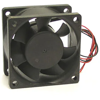 RQD 6025MS 24VDC - Вентилятор 24В 60x60х25мм, 4700 об/мин., 44м3/час, 27.5дБ, подшипник скольжения, тип вывода - провод