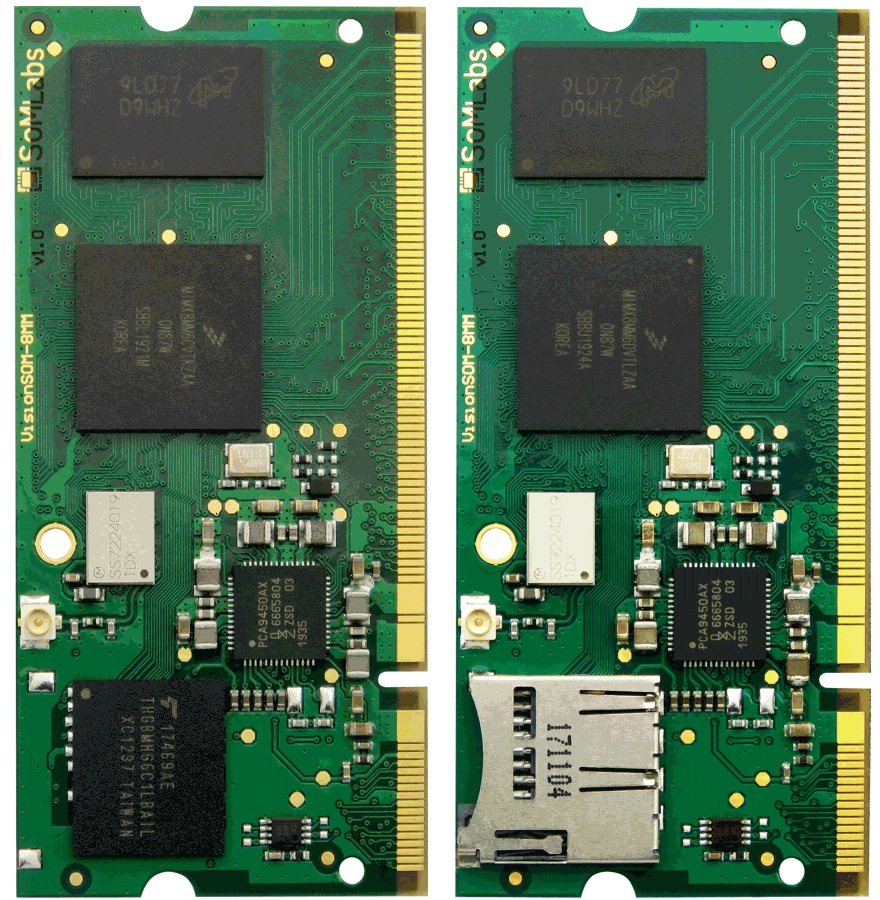 SLS23X8MMQC_1800C_02GR_08GE_0SF_C - Som модуль на базе микропроцессора I.MX8M mini. 2 GB LPDDR4, 8 GB eMMC