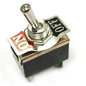 KN3(B)-201P(A) ON-OFF - Тумблер двухполюсный на панель ON-OFF, до 10 A