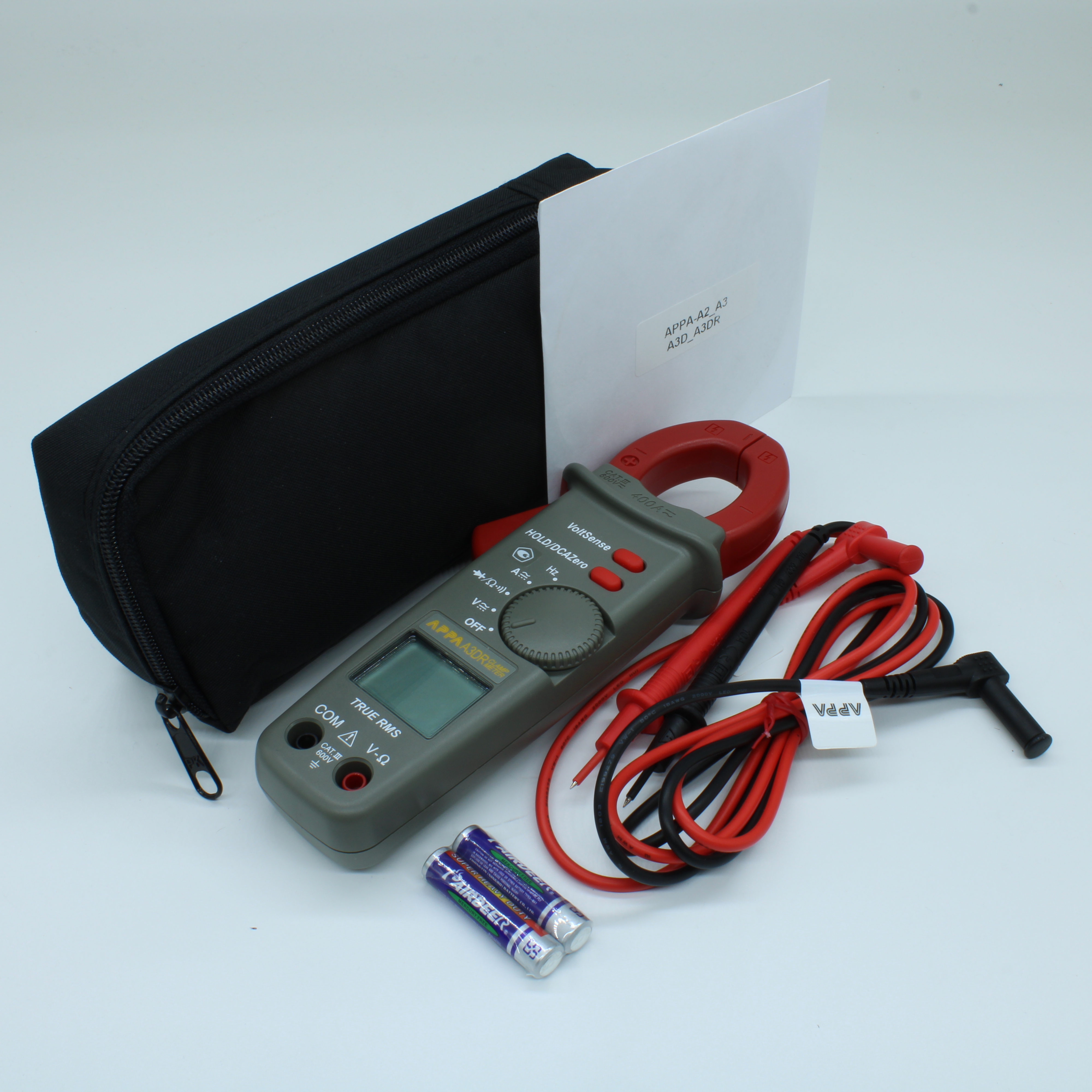 APPA A3DR - Токоизмерительные клещи с автоматическим выбором диапазонов измерения DCA, ACA, DCV, ACV, сопротивления и частоты