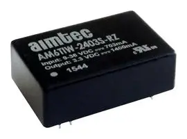 AM6TIW-4824S-RZ - DC/DC, 6Вт, вход 18…75В, выход 24В/0.25А, изоляция 1500В DC, КПД 85%, максимальная емкостная нагрузка не более 47мкФ, DIP24, 31.75x20.32x10.16мм, -40…85°C, пластик