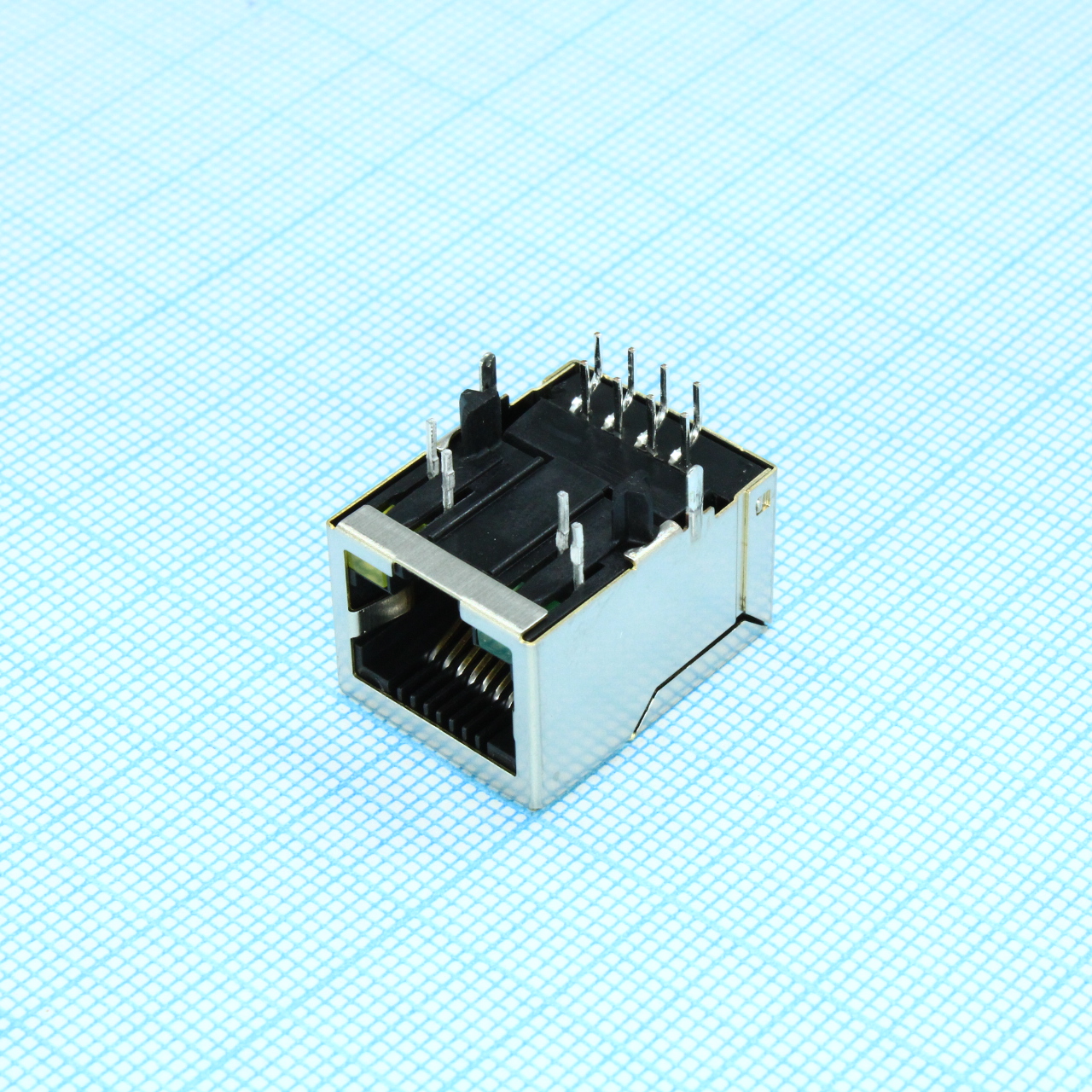 J0011D01BNL - Модульный разъем, Cat5, RJ45, Гнездо, 8 контакт(-ов), 12 вывод(-ов), 1 порт(-ов)