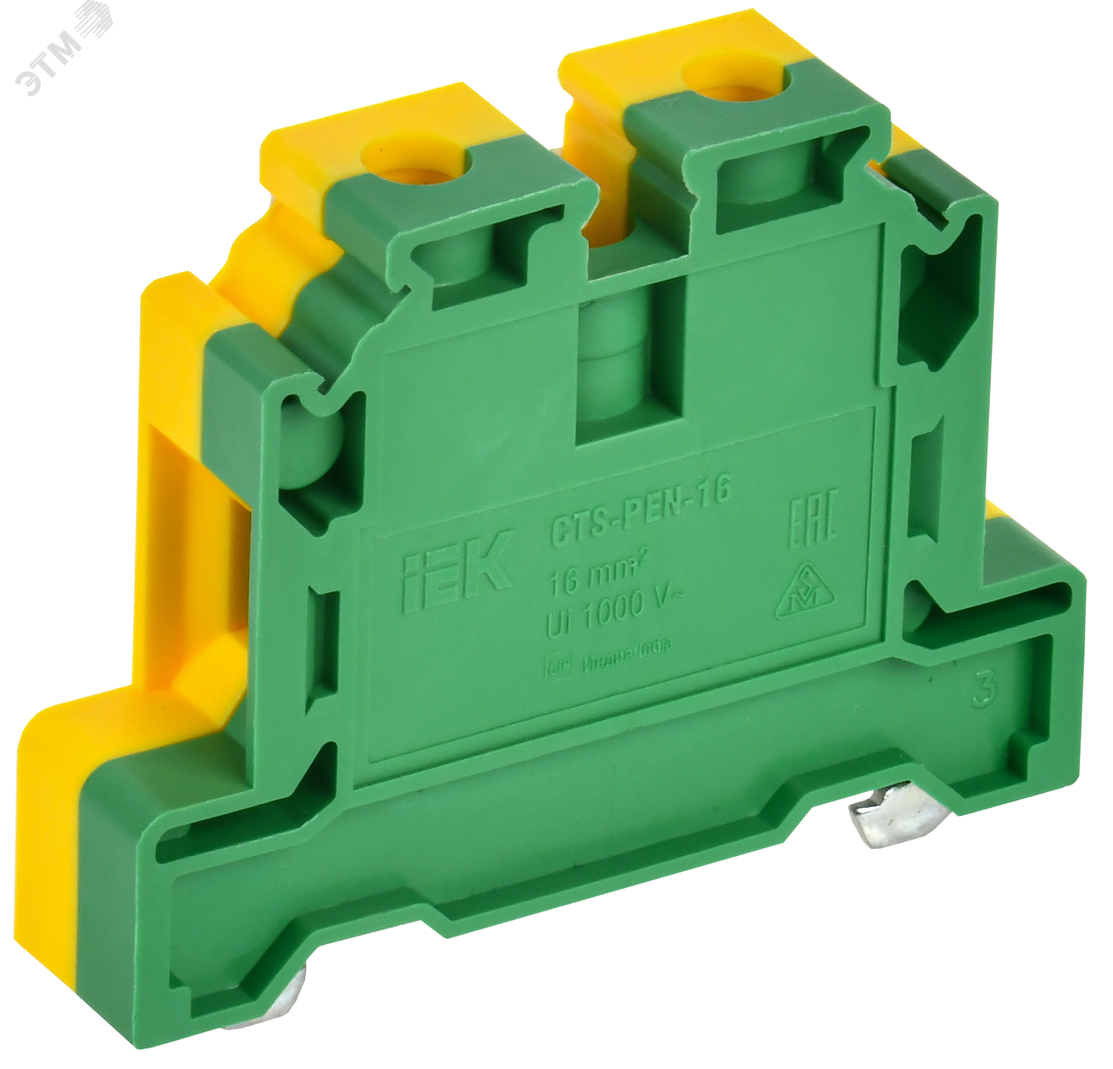 Колодка клеммная CTS-PEN земля 16мм2 желто-зеленая YCT11-00-K52-016