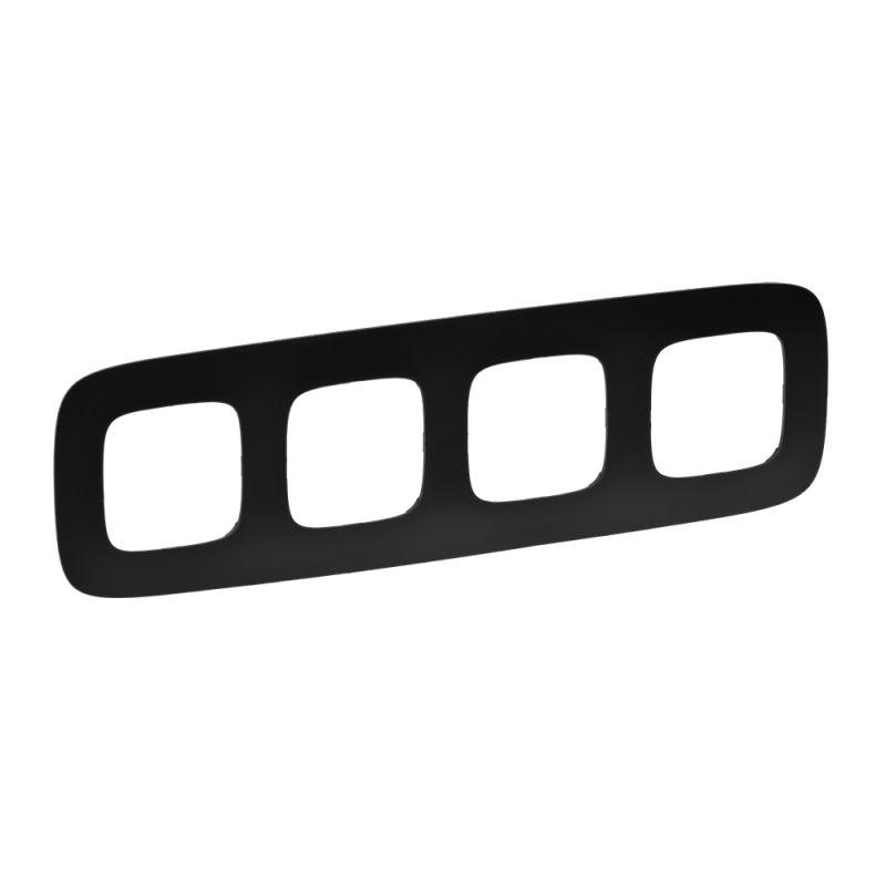 Рамка 4-м Valena Allure универс. матов. черн. 754404