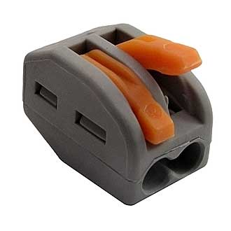 Клеммник (222-412) - Клеммник зажимной 2-х контактный 250В 32А