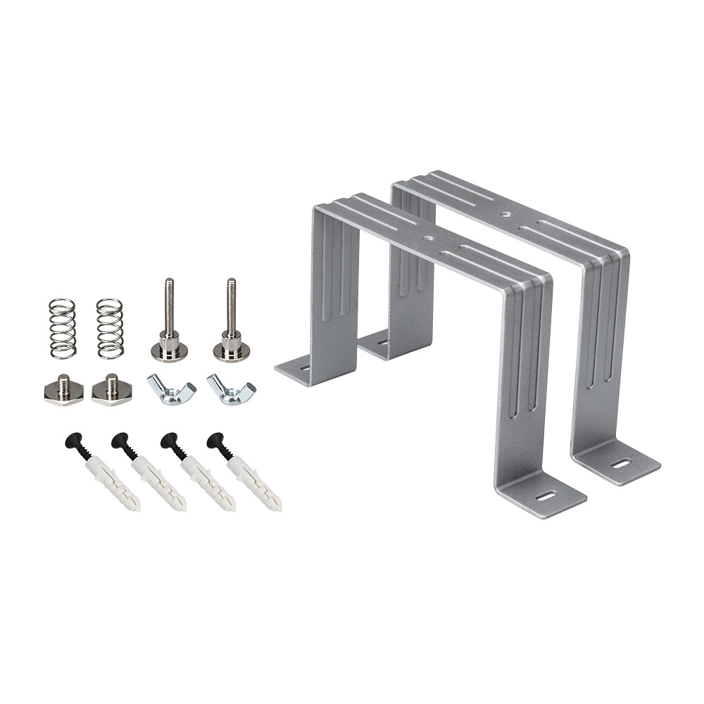Держатель S2-LINE-10570 Set 021189 - Держатель для встраивания профиля S2-LINE-10570 в гипсокартонные потолки.  В комплекте 2шт держателя, винты, пружины, гайки. Цена за 1 комплект.