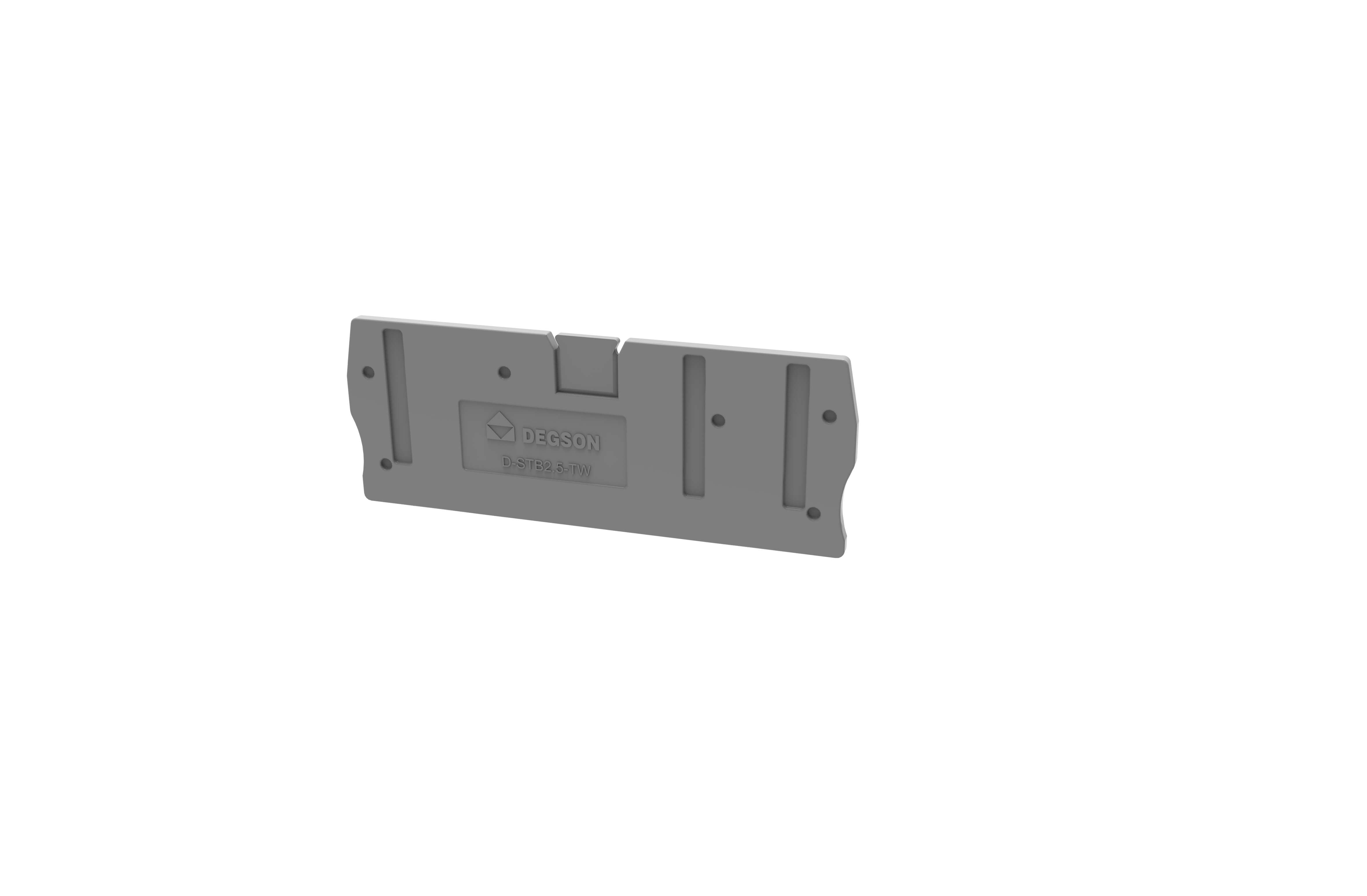 Торцевая крышка D-STB2.5-TW-01P-11 - Торцевая крышка, для клемм STB2.5-TW..., цвет: серый