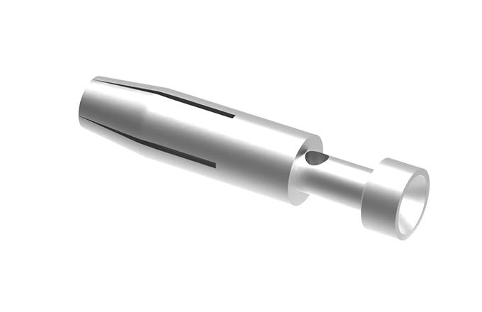 Розеточный обжимной контакт (Ag) SCSF-016-0.5 - Розеточный обжимной контакт, номинальный ток: 16A, номинальное сечение: 0,5 мм кв., тип покрытия контактов: серебро