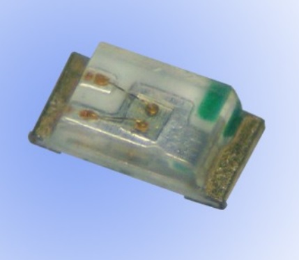 HL-PST-1608H203BC - Светодиод smd 1,6х0,8мм/синий/470нм/120-180мкд/2.7-3.3v,  If=10mA/прозрачный/130°