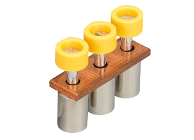 Соед. мостик IVB WKN35-3 - Соединительная перемычка, винтовая, изолированная, 3 полюса, для клемм: WKN 35/U, цвет: желтый