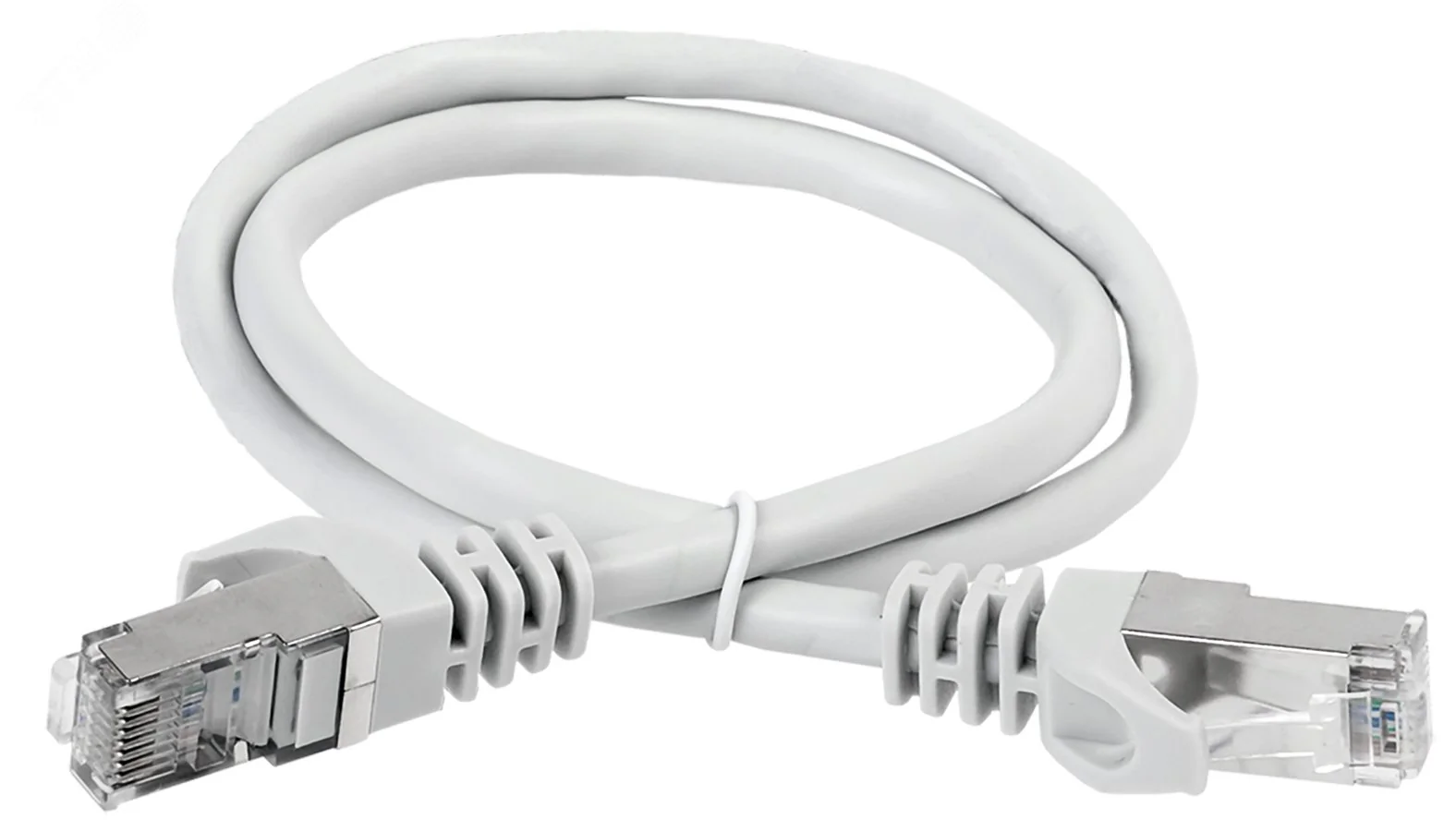 Патч-корд категория 6A S/FTP 3 метр LSZH серый PC01-C6ASL-3M