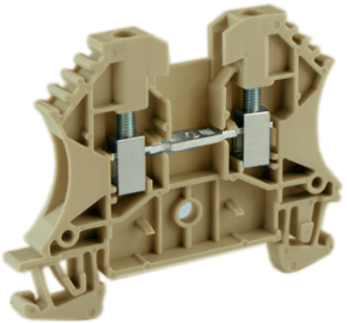 Проходная клемма UKJ-W4(BG) - Проходная клемма, тип фиксации провода: винтовой, номинальное сечение: 4 мм кв., 32A, 800V, ширина: 6,2 мм, цвет: бежевый тип монтажа: DIN 35