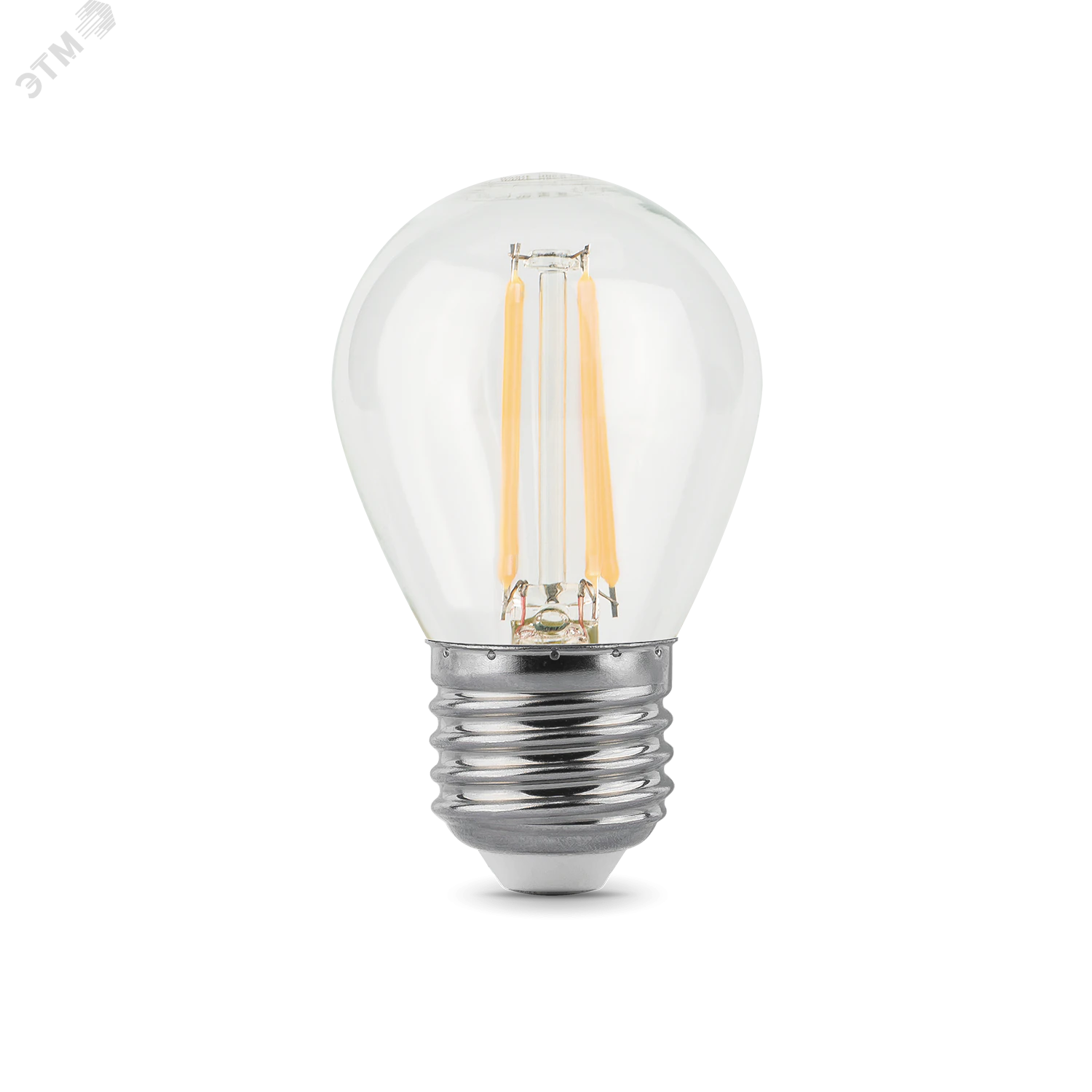 Лампа светодиодная филаментная Black Filament 7Вт P45 шар 2700К тепл. бел. E27 550лм 105802107