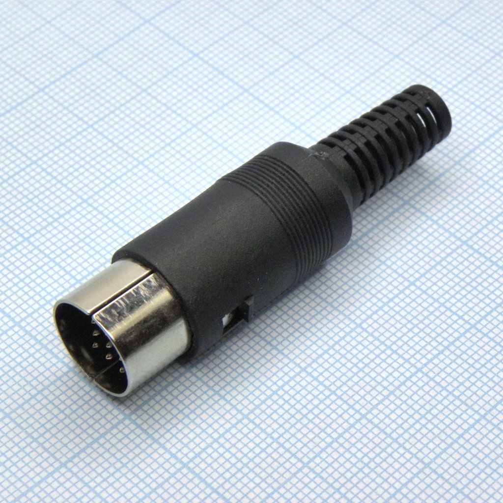 Разъем DIN13 шт каб. - Разъем DIN13