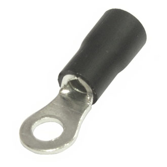 RV3.5-4 BLACK - Клемма тип O изолированная RV3.5-4 черный